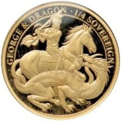 ¼ Sovereign - Elizabeth II 200th Anniversary George and the dragon back