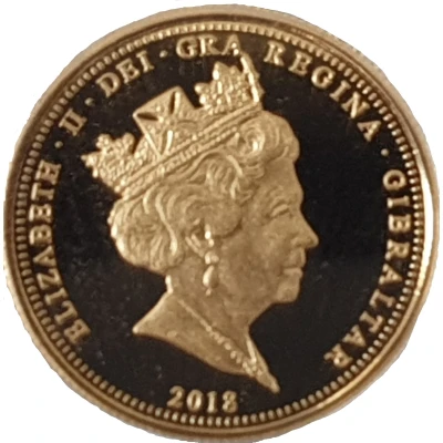 ¼ Sovereign - Elizabeth II Coronation Jubilee front