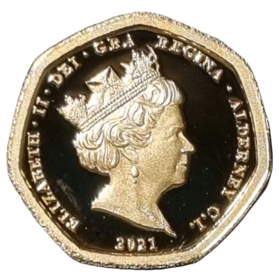 ⅛ Sovereign - Elizabeth II Decimal anniversary front