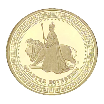 ¼ Sovereign - Elizabeth II Elizabeth and the Lion back