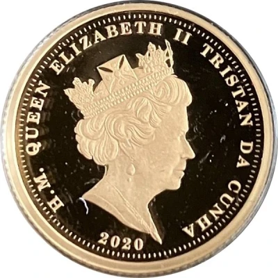 ¼ Sovereign - Elizabeth II Mayflower, Gold front