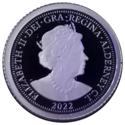 ¼ Sovereign - Elizabeth II Platinum Jubilee; Platinium Proof front