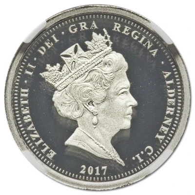 ¼ Sovereign - Elizabeth II Platinum Wedding front