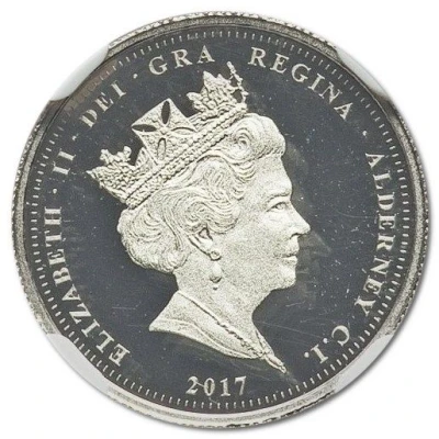 ½ Sovereign - Elizabeth II Platinum Wedding front