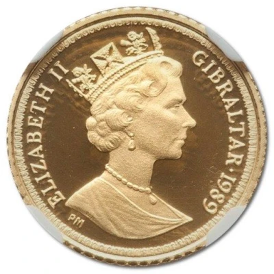 ¼ Sovereign - Elizabeth II Regal Coinage front