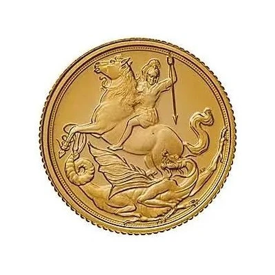 ¼ Sovereign - Elizabeth II Saint George and the Dragon back