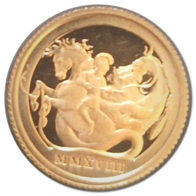 ¼ Sovereign - Elizabeth II Saint George and the Dragon back