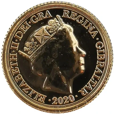 ¼ Sovereign - Elizabeth II Saint George and the Dragon front