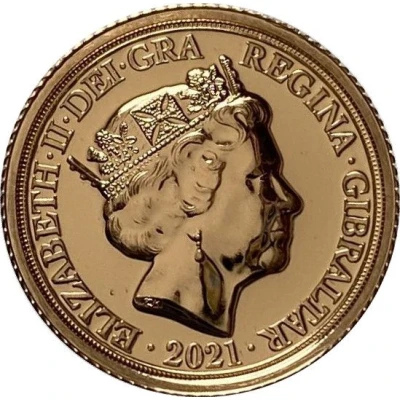 ¼ Sovereign - Elizabeth II The Dragon Conquered front