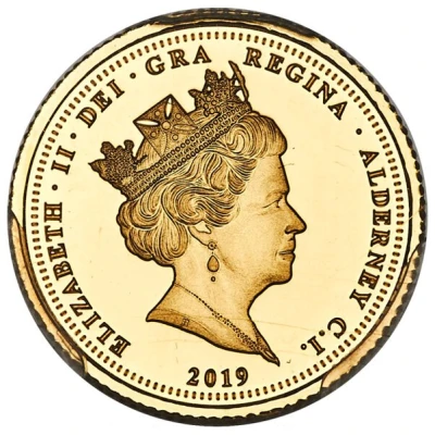 ¼ Sovereign - Elizabeth II Una and the Lion front