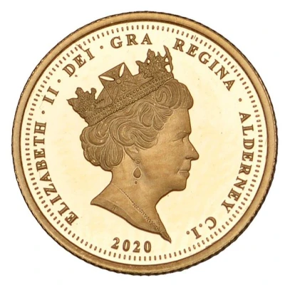 ¼ Sovereign - Elizabeth II VE Day front