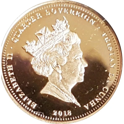 ¼ Sovereign - Elizabeth II WWI Centenary, Lest We Forget, gold front