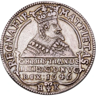 ½ Speciedaler - Christian IV Bust type II front