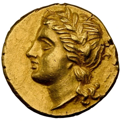 ¼ Stater - Agathocles 310 BC - 305 BC front