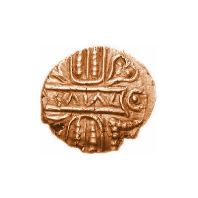 ¼ Stater "Trinovantian T" - Cunobeline front