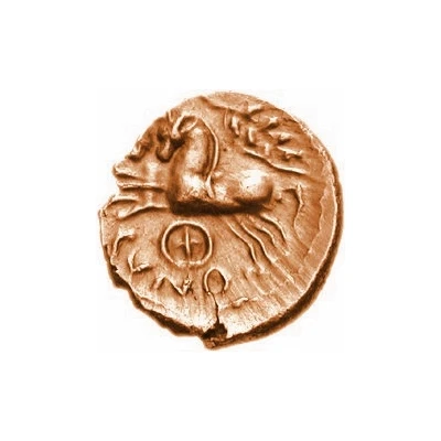 ¼ Stater "Trinovantian T" - Cunobeline back