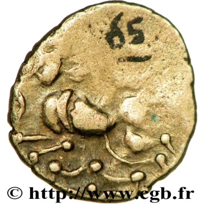 ¼ Stater with barrier 80 BC - 50 BC back