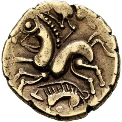 ½ Stater with boars facing left 110 BC - 60 BC back