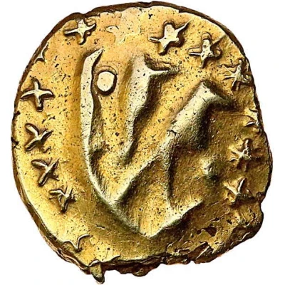 ¼ Stater with boat biface 70 BC - 50 BC front