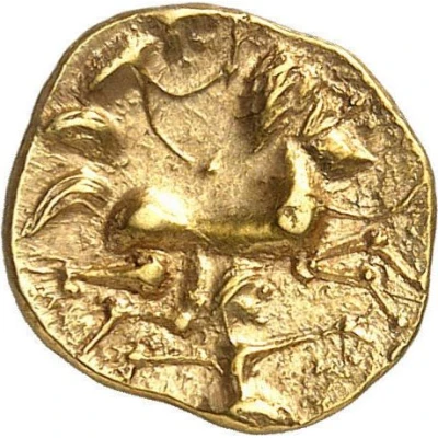 ¼ Stater with hippophorus and flower 80 BC - 50 BC back