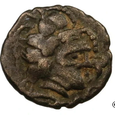 ¼ Stater with hippophorus 100 BC - 50 BC front