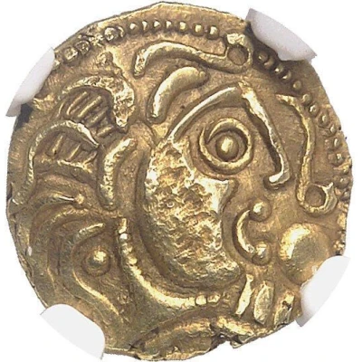 ¼ Stater with simplified profile class VI 50 BC - 10 BC front