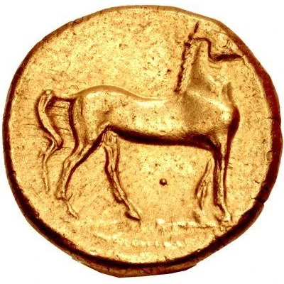 ¼ Stater 264 BC - 241 BC back