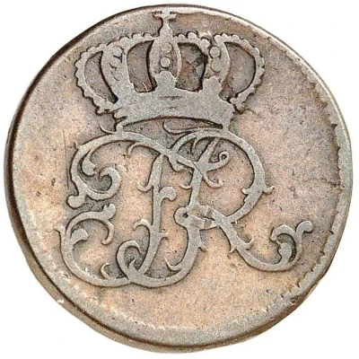 ¼ Stüber - Frederick II front