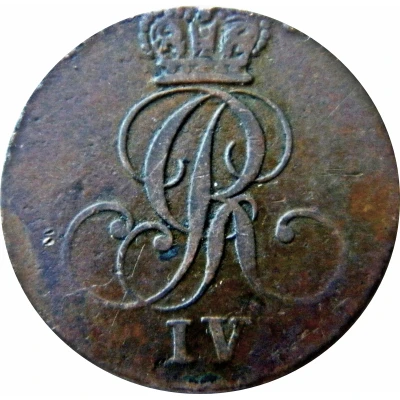 ¼ Stüber - George IV front