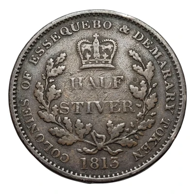 ½ Stiver - George III back