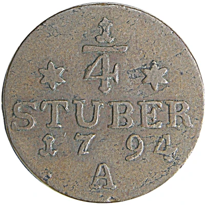 ¼ Stuber - Frederick William II back