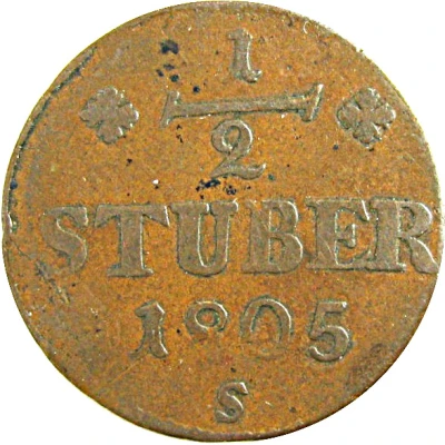 ½ Stuber - Maximilian IV Joseph back