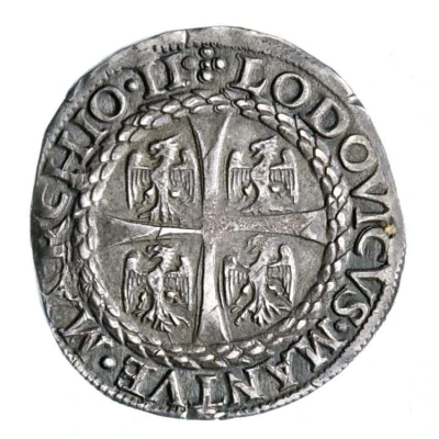 ½ Teston - Louis III ND front