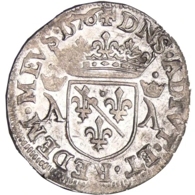 ½ Teston - Louis II back