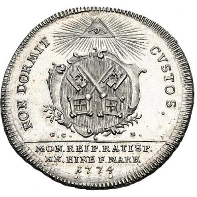 ½ Thaler ½ Konventionstaler front