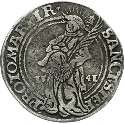 ½ Thaler - Albert of Brandenburg back