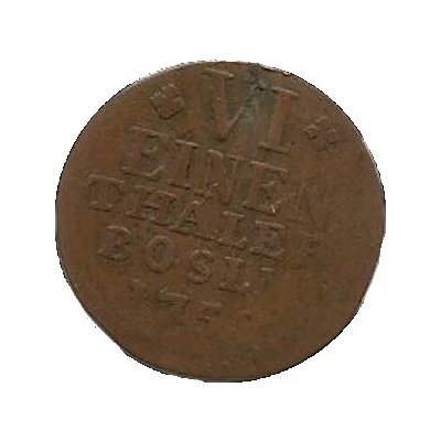 ⅙ Thaler - Alexander of Brandenburg-Ansbach back