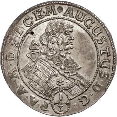 ⅓ Thaler - August of Sachsen-Weissenfels front