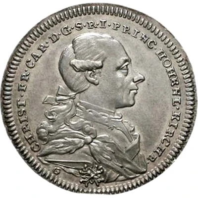 ½ Thaler - Christian Frederick Charles front