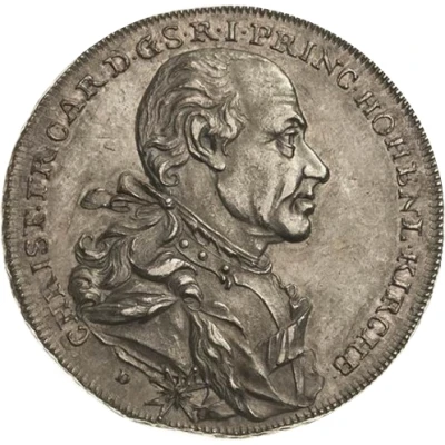 ½ Thaler - Christian Frederick Charles front