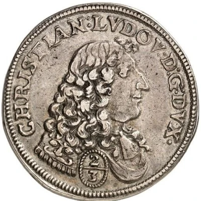 ⅔ Thaler - Christian I Louis Piedfort front