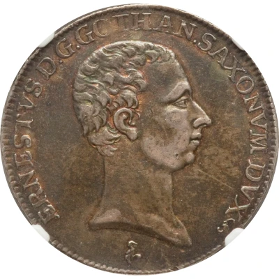 ½ Thaler - Ernest Louis II front