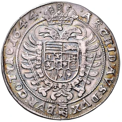 ¼ Thaler - Ferdinand III Vienna back