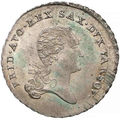 ⅙ Thaler - Frederick Augustus I I.S. front