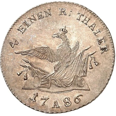 ¼ Thaler - Frederick II Death back