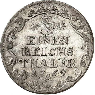 ⅓ Thaler - Frederick II Seven Years' War back