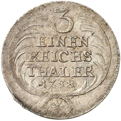 ⅓ Thaler - Frederick II Seven Years' War back