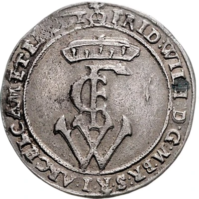 ⅙ Thaler - Frederick William front