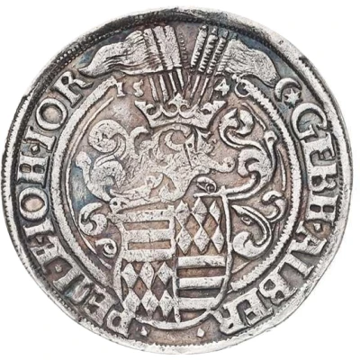 ½ Thaler - Gebhard VII, Albert VII, Philip II and John George I front