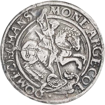 ½ Thaler - Gebhard VII, Albert VII, Philip II and John George I back